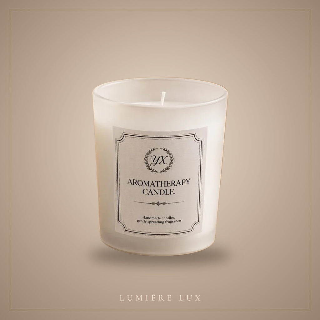Porcelaine Frosted White Candle