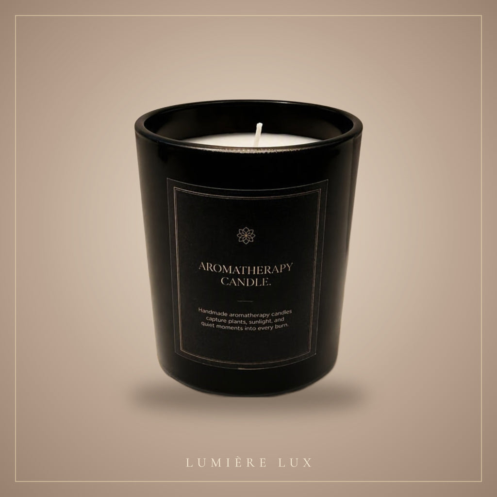 Noir Black Glass Candle