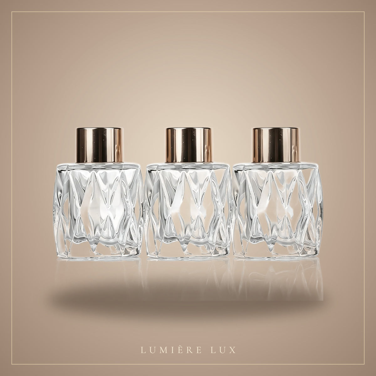 Diamond Glass Reed Diffusers by Lumière Lux