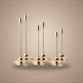 Gilded Taper Candle Holders by Lumière Lux